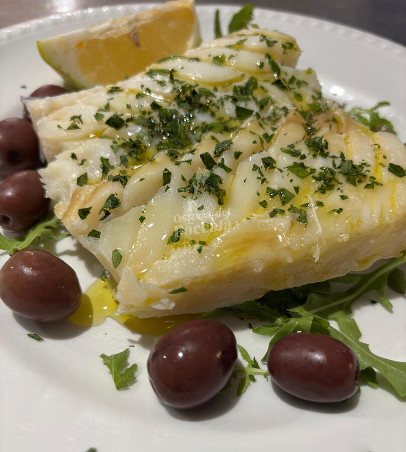 Baccalà in bianco con olive Caiazzane