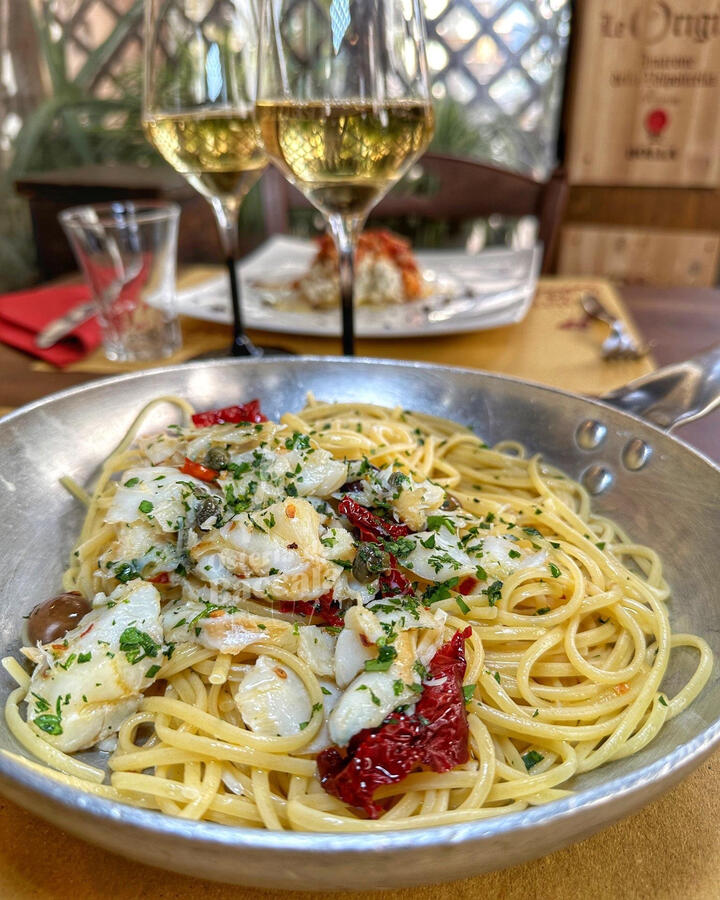 Il famoso "Fil di Ferro" aglio e olio, peperone crusco e baccalà