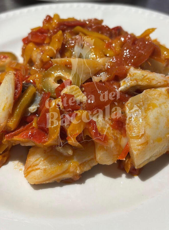 Sfritto di peperonata e baccalà